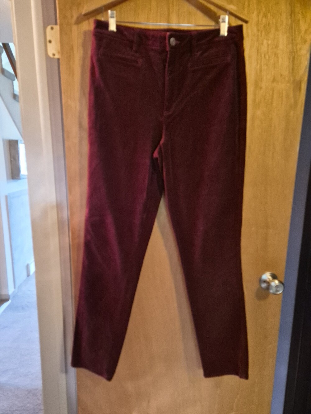 Ladies NWOT Lands End Velvet Pants